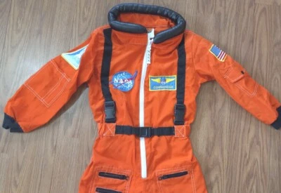 Talla 4-6 Vestir para Niños NASA Talla Personalizada Color Naranja Fingir Astronautas Foto 1 de 4