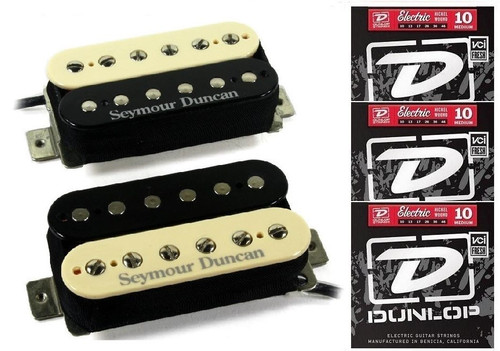 Seymour Duncan Green Magic Humbucker Zebra Set Bridge & Neck -3 Free ...