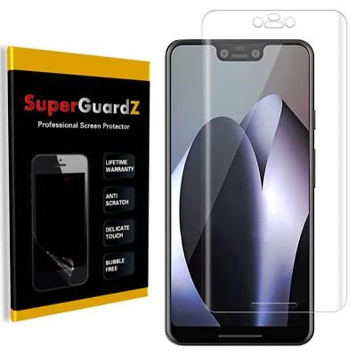 2-PACK SuperGuardZ Clear FULL COVER Screen Protector Film For Google Pixel 3 XL - Image 1 of 4
