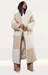 Misspap Womens Nude Coat Button Front RRP £100 - Picture 1 of 22