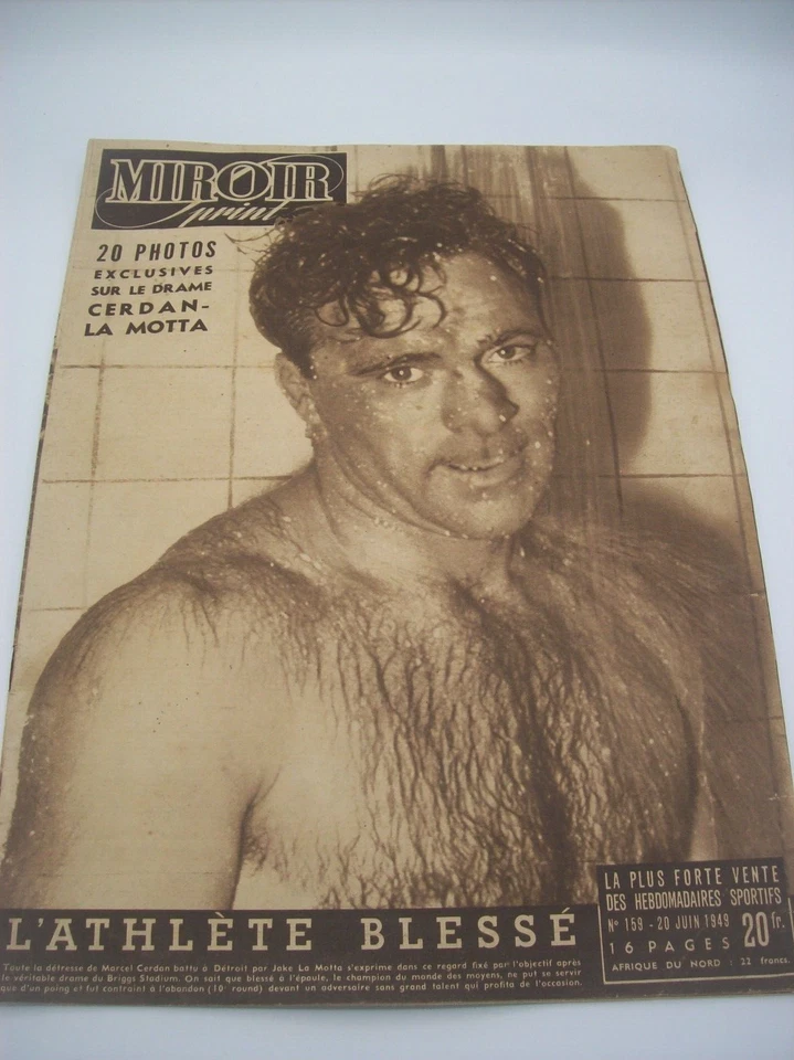 MIROIR SPRINT N° 159 JUIN 1949 L ATHLETE BLESSE MARCEL CERDAN - Photo 1/1