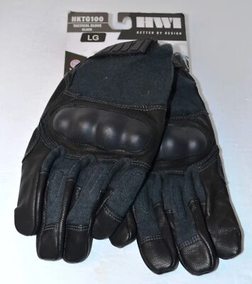 GUANTES TÁCTICOS HWI HKTG100 GEAR HARD KNUCKLE NEGROS TALLA GRANDE NUEVOS Foto 1 de 2
