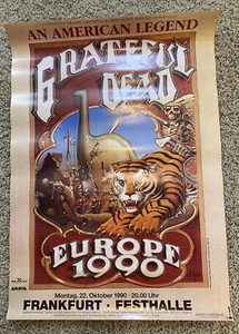 Poster concerto vintage Frankfurt Grateful Dead vintage 23,5""X 33"" Europa. - Foto 1 di 7