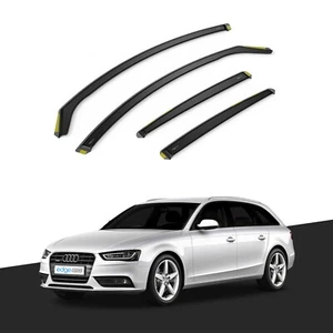 Audi A4 B8 2009-2015 5 Door Avant Estate Wind Deflectors 4pc Tinted - Picture 1 of 10