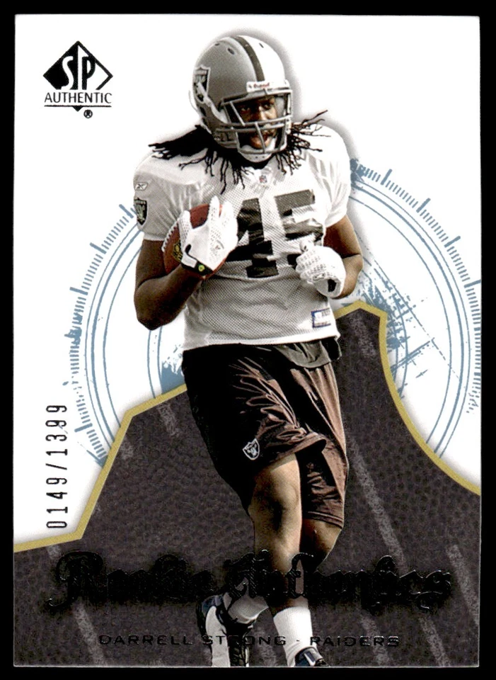 2008 SP Authentic Darrell Strong Rookie 0149/1399 Oakland Raiders #108 R89 - Image 1 of 2