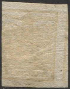 ÖSTERREICH - 1850 1 K gelb, beidseitiger Druck - (921/FM23) - Bild 1 von 2
