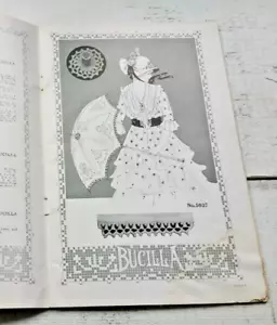 1916 Bucilla Blue Book of Tatting Novelty & Filet Crochet Volume #3 Vtg Booklet - Picture 1 of 11