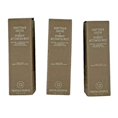3-Pack Youth To The People Adaptogen Soothe Hydrate Activated Facial Mist  1 Oz - Image 1 of 4