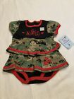 USMC Baby girl NWT knit dress 9-12m