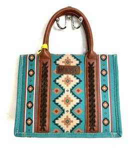 Wrangler Southwestern Damen-Einkaufstasche doppelseitig dunkel türkis breit WG2203-812 - Bild 1 von 11
