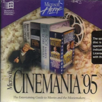 Microsoft Cinemania '95 Windows Version The Entertining Guide To Movies And - Image 1 of 3