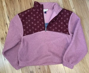 Universal Thread, rosa Colorblock Sherpa Sweatshirt Größe Small - Bild 1 von 3