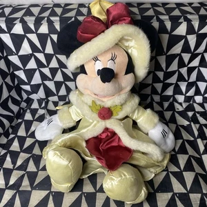 Peluche pupazzo Minnie Mouse vittoriano natalizio 12" dei parchi Disney - Foto 1 di 8