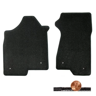 Alfombrillas H2 Hummer 2003-2007 negras ébano 2 piezas clásicas bucle conductor y pasajero Foto 1 de 4