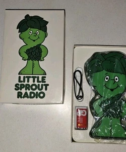 Little Sprout Radio Portable Solid State Transistor Radio NIB Jolly Green Giant - Picture 1 of 4