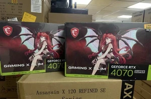 MSI GeForce RTX 4070 SUPER 12GB GPU GAMING X SLIM MLG Graphics card - Picture 1 of 12