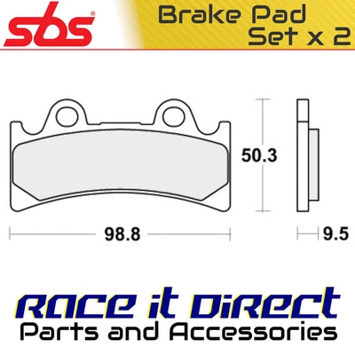 Pastillas de freno para YAMAHA FZR 1000 1994-1995 delanteras orgánicas Street SBS Foto 1 de 4