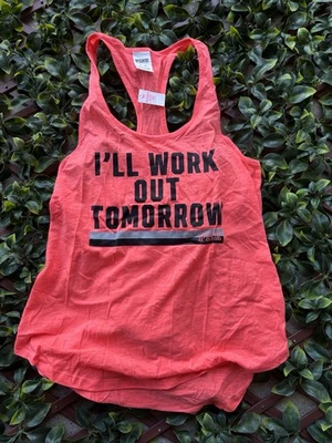 Camiseta sin mangas Victoria's Secret rosa espalda cruzada musculosa talla mediana nueva con etiquetas Foto 1 de 4