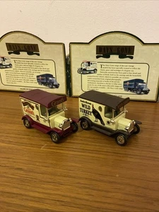 Set Of 2 Lledo Days Gone Whisky Vans Grant's Wild Turkey Models. Man's Cave - Picture 1 of 7