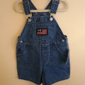 Baby Gap Dead stock Y2k Patriotic Denim Jean Shortalls 12-18 Months - Picture 1 of 5
