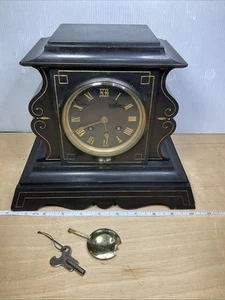 Antiguo reloj de mármol Pierre-Eugene-Emile Hebert francés - Imagen 1 de 20