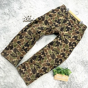 L.L.Bean USA Camouflage Work Pants Men size M Used - Picture 1 of 10