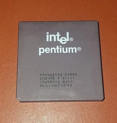 TESTED CPU VINTAGE INTEL PENTIUM 133 SY022 CERAMIC SOCKET 7  RETRO PC DOS B - Bild 1 von 2