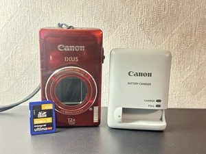 Canon Ixus Red IXUS 1100 HS Digital Camera 12.1 Megapixel 12x Optical Zoom - Picture 1 of 11