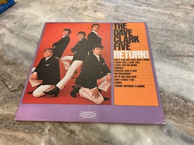 THE DAVE CLARK FIVE LP RETURN! 1964  Epic ‎– LN 24104  ORIGINAL MONO MINT/VG - Image 1 of 4