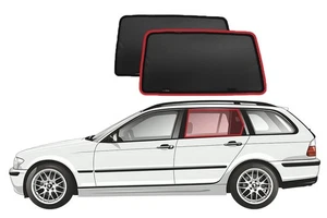 Genuine SNAPSHADES Car Rear Window Shades for BMW 3 Series Wagon 4th Gen (E46... - Picture 1 of 6