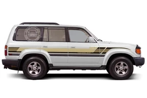 Graphics Retro Stripe Car Sticker For Toyota Land Cruiser 80 1994-1997 LC80 - Picture 1 of 2