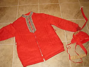 CAPPOTTO VINTAGE ROSSO RAGAZZA TAGLIA LARGE 14 **SUPER BELLO** - Foto 1 di 1