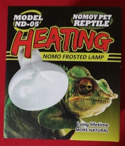2 Pack, 75W Heating Nomo Frosted Lamp for Reptiles Basking Bulb Model ND-05 - Picture 1 of 3