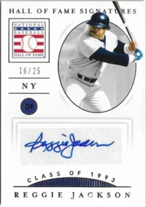 2021 National Treasures Hall Of Fame Signatures REGGIE JACKSON Auto /25 - Picture 1 of 2