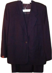 Evan Picone Anzug 8 2-teilig Business Rock Wall Street Ganzjahres Viskose blau 150 $ - Bild 1 von 10