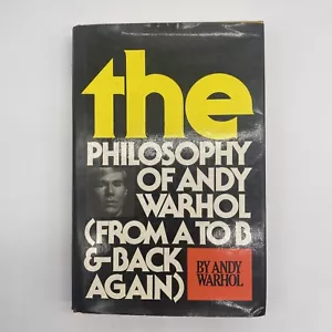 Signed First Edition Philosophy Of Andy Warhol Hardcover With Sketched Soup Can - Picture 1 of 8