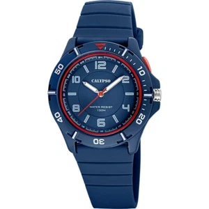 Reloj Calypso Sweet time K5857/5 hombre correa de caucho azul - Imagen 1 de 1