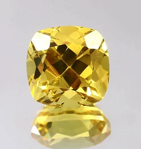 AAA 6 MM Genuine Yellow Sapphire Loose Cushion Gemstone Cut Ceylon Sapphire Cut - Picture 1 of 4