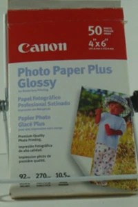 Papel Fotográfico Canon Plus 50 4 x 6 Hojas Brillantes Nuevo [caja abierta, interior sellado] - Imagen 1 de 1