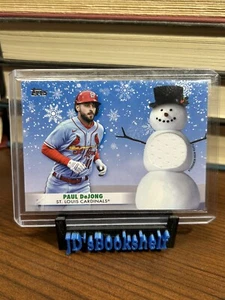 2021 Topps Holiday Relic Jersey #WRC-PD Paul DeJong St. Louis Cardinals - Picture 1 of 2