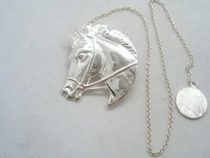 Cavallo: Lesezeichen IN Silber 925 - Reiten - Haftmarker - Reiterin - Bild 1 von 9