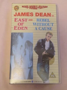 Vintage East Eden & Rebel Without a Cause James Dean VHS Video Cassette Film. - Picture 1 of 4