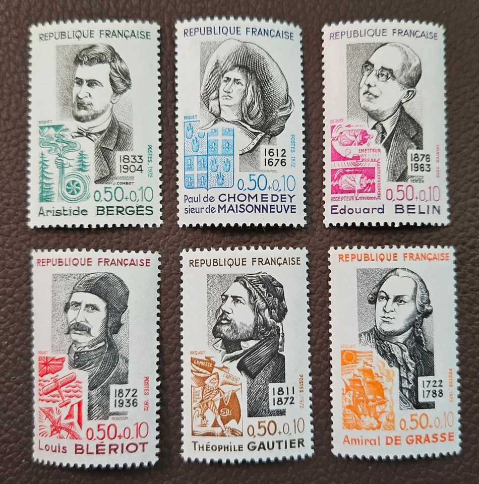 3537 - FRANCE - SCOTT# B454 - B459 - MNH - CAT $3.00 - Image 1 of 1