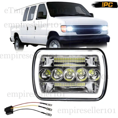Faro LED Econoline Club Wagon Van 5x7" 7x6 para Ford E-100 E-150 E-250 E-350 Foto 1 de 4