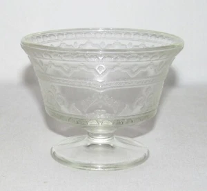 Federal Glass PATRICIAN "Spoke" Crystal Low Footed Sherbet - Picture 1 of 2