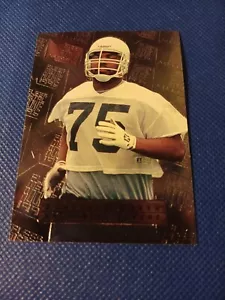 1996 JONATHAN OGDEN FLEER METAL NFL ROOKIE CARD RC #142 BALTIMORE RAVENS UCLA - Foto 1 di 2