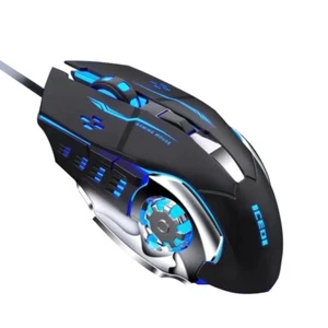 RGB Gaming Mouse 6 level DPI Big Hands Ergonomic Comfortable Durable Christmas - Picture 1 of 8