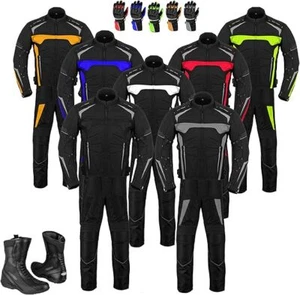 Motorcycle Clothing Suits Motorbike Suit With Racing Gloves Motorbike Boots - Picture 1 of 68