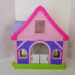 Fisher Price Little People Pink Pony Horse Stable Sounds Works 2014 - Picture 1 of 13