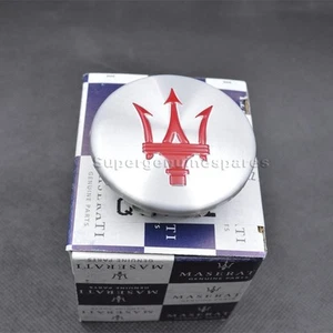 1X Genuine Maserati Granturismo Quattroporte Silver With Red Center Cap#82364606 - Picture 1 of 4